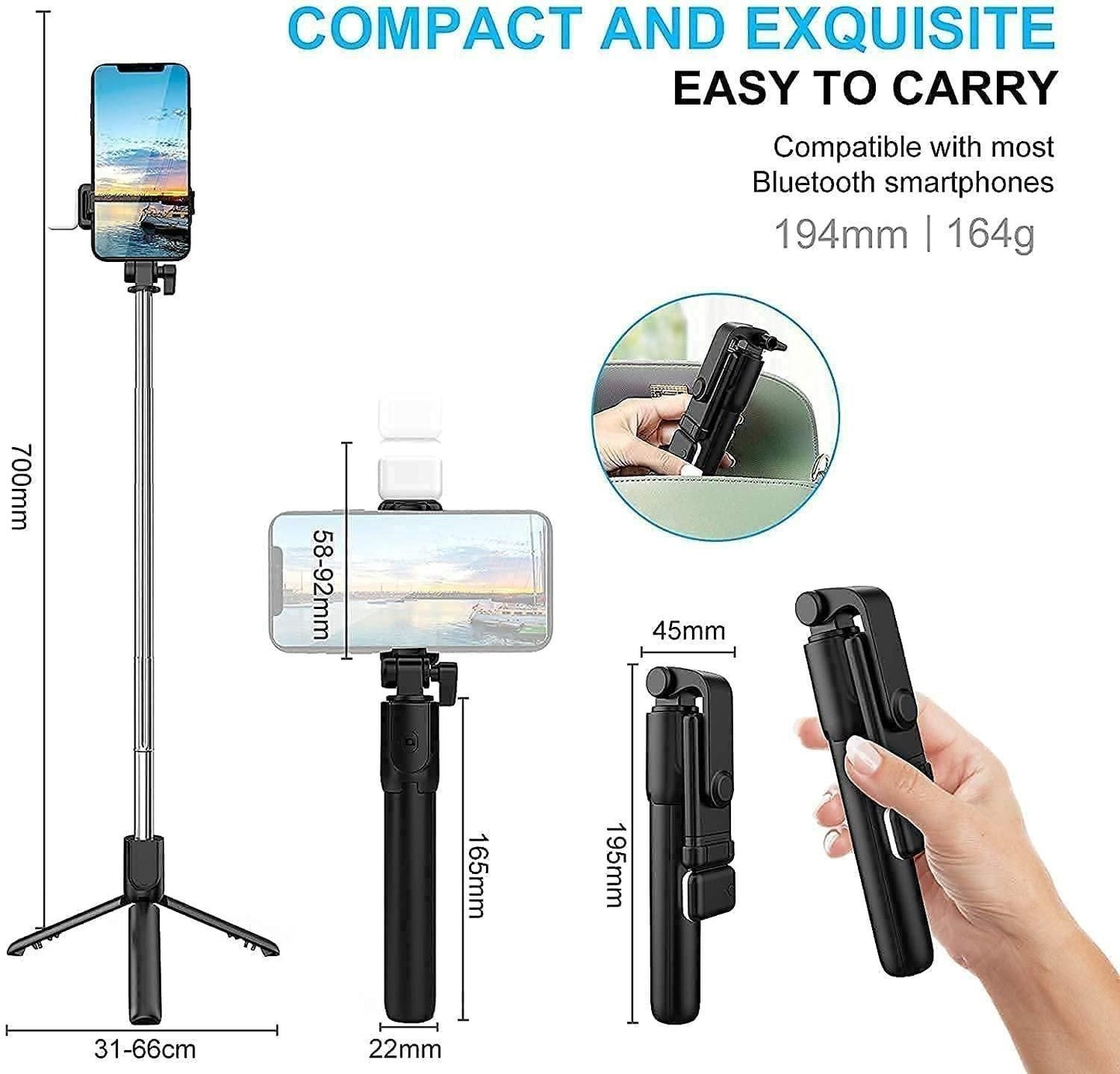 3-in-1 Selfie Tripod