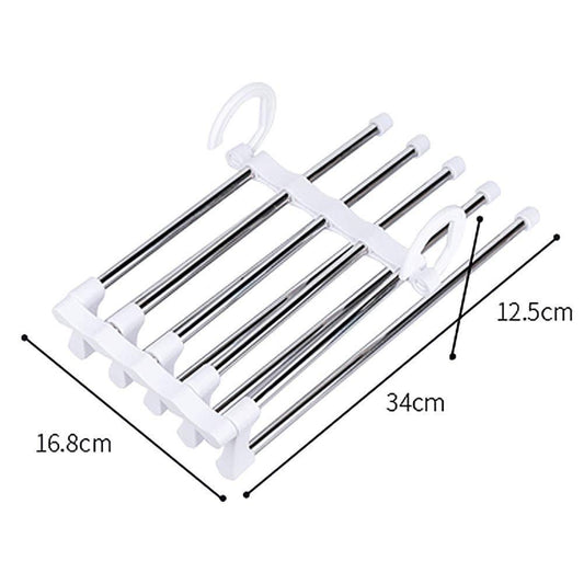Hanger-5 In 1 Stainless Steel Multifunction (Pack of 2)