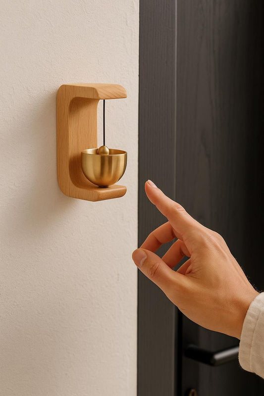 Unique Doorbells Wind Chimes Housewarming Gift Wood Refrigerator Gate Light Color