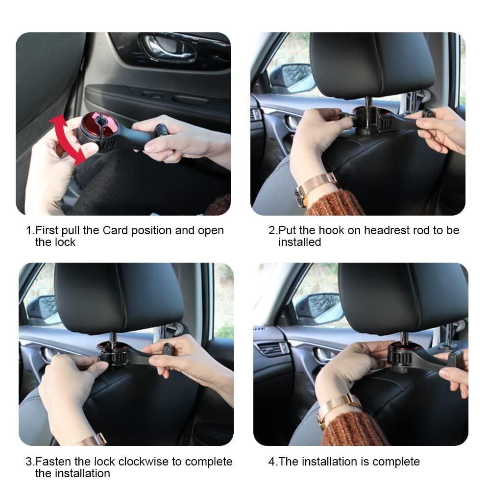 2 in 1 Car Hook holder