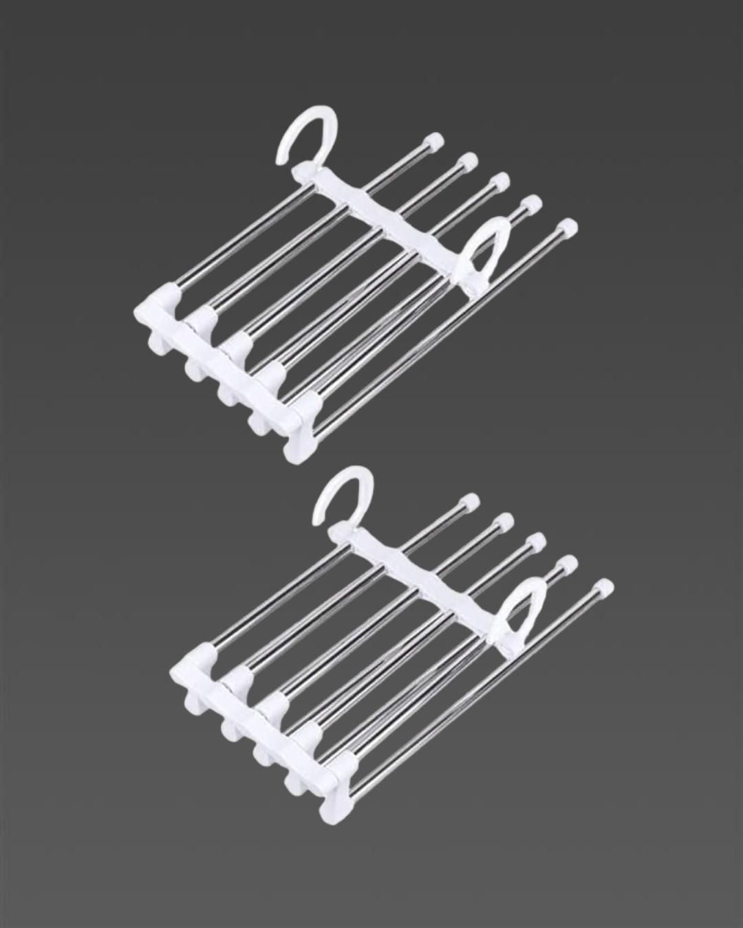 Hanger-5 In 1 Stainless Steel Multifunction (Pack of 2)