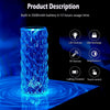 16 Color Changing Rose Crystal Diamond Table Lamp