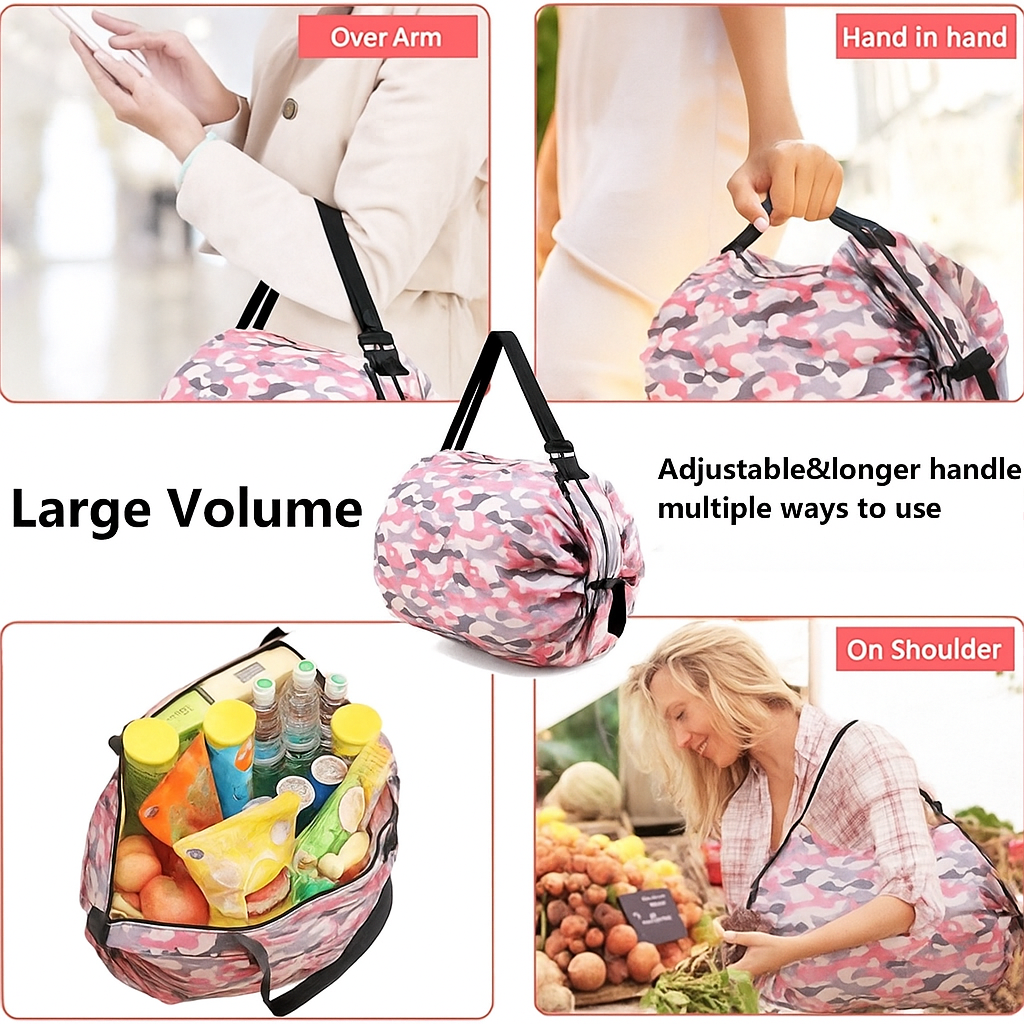 🔥 Buy 2 Get 2 Free – Foldable Waterproof Shopping Bag 👜