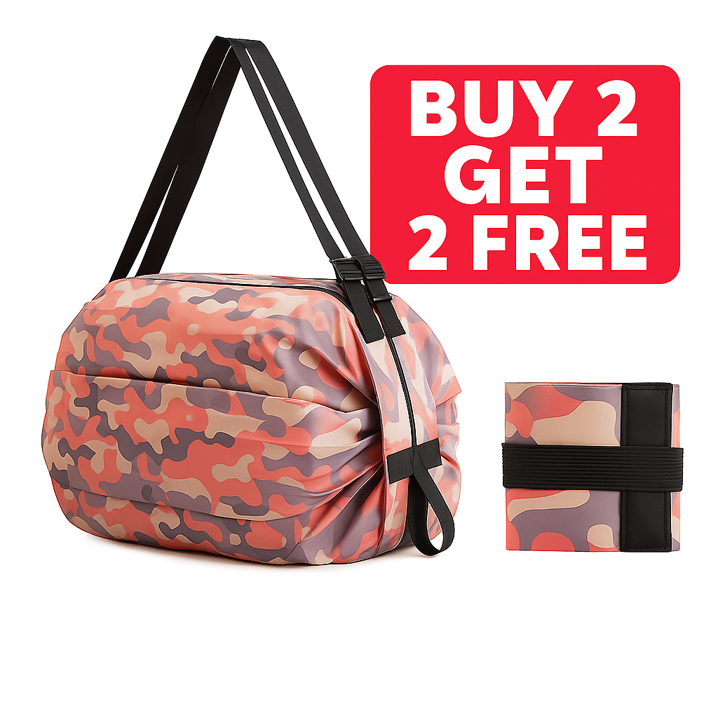 🔥 Buy 2 Get 2 Free – Foldable Waterproof Shopping Bag 👜