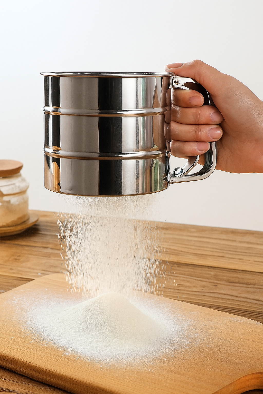 Stainless Steel Flour Sifter (Atta Chhani)