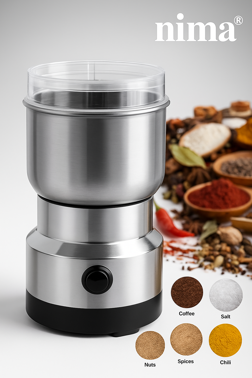 Nima Grinder – The Ultimate Tool for Spices, Coffee & Chutney