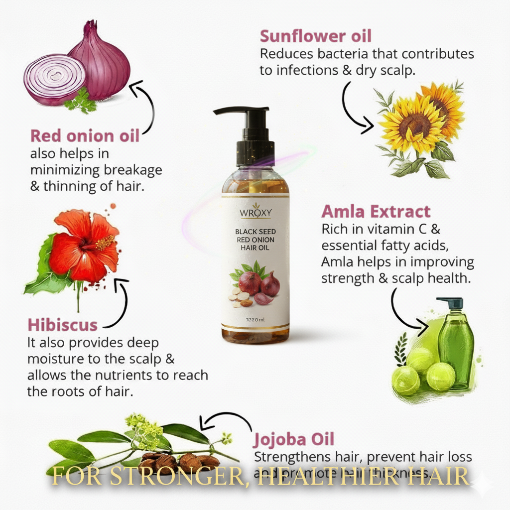 Onion & Black Seed Hair Oil – Buy 1 Get 1!